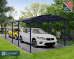 Palram-Canopia Alu Carport Arcadia 8500 grau Polycarbonat BxT 359x863cm